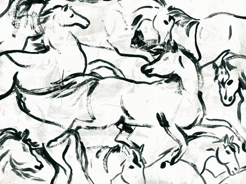 Horses Run II Poster Print - June Erica Vess