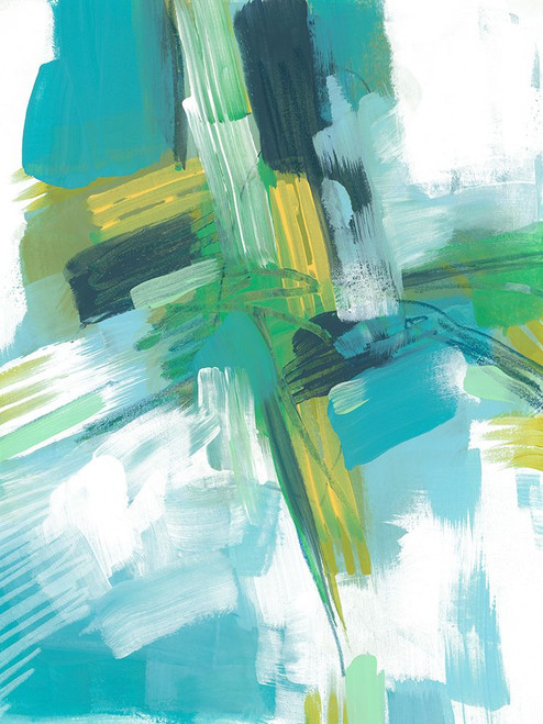 Blue Slant I Poster Print - June Erica Vess