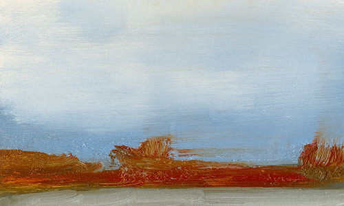 Red Horizon III Poster Print - Sharon Gordon