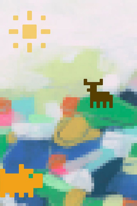 Pixel Land II Poster Print - June Erica Vess