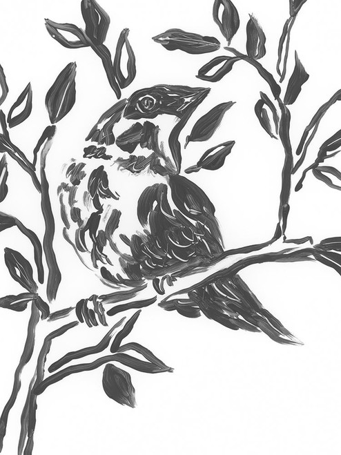 Onyx Bird Branch III Poster Print - June Erica Vess