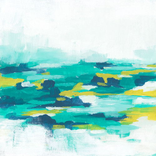 Turquoise Cove I Poster Print - June Erica Vess