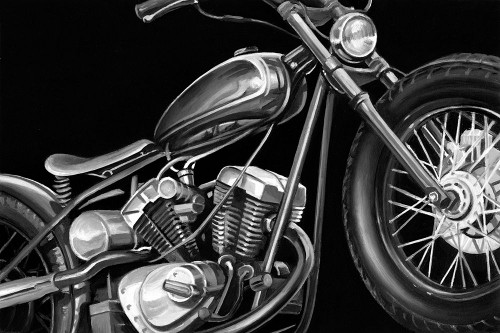 Vintage Motorcycle I Poster Print - Ethan Harper