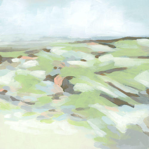 Green Valley Slope II Poster Print - June Erica Vess