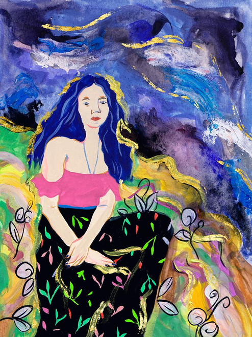 Night Galaxy II Poster Print - Melissa Wang