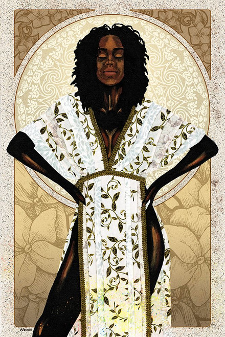 Natural Beauty in Gold I Poster Print - Alonzo Saunders