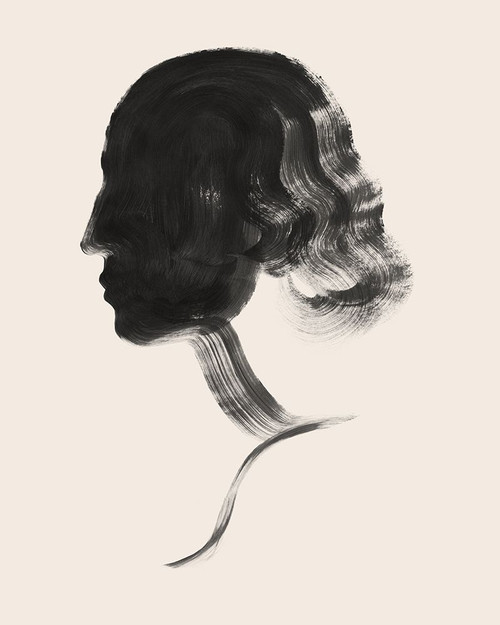 Brushstroke Cameo II Poster Print - Grace Popp