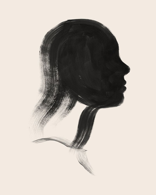 Brushstroke Cameo III Poster Print - Grace Popp