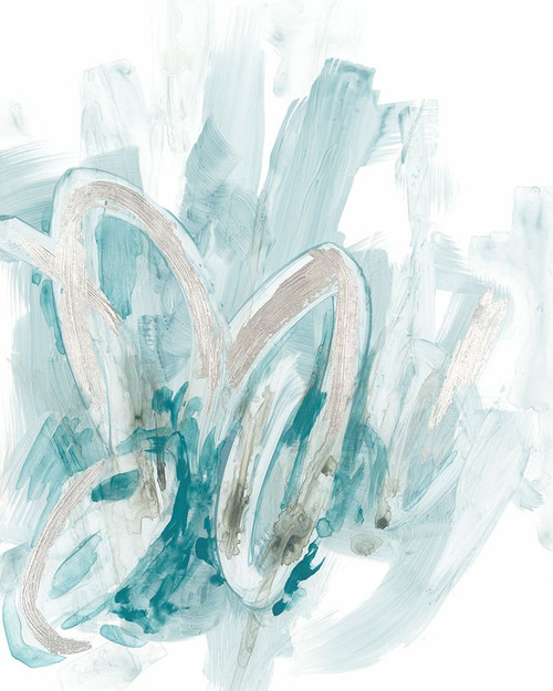 Embellished Aquatic Energy I Poster Print - June Erica Vess