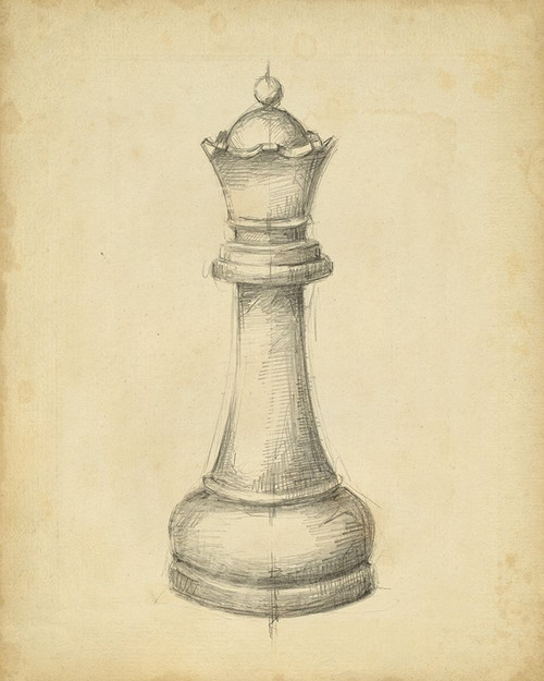 Antique Chess III Poster Print - Ethan Harper