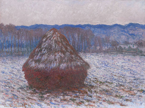 Monet Haystacks II Poster Print - Claude Monet