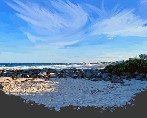 A Day on the Coast Poster Print - Emily Kalina