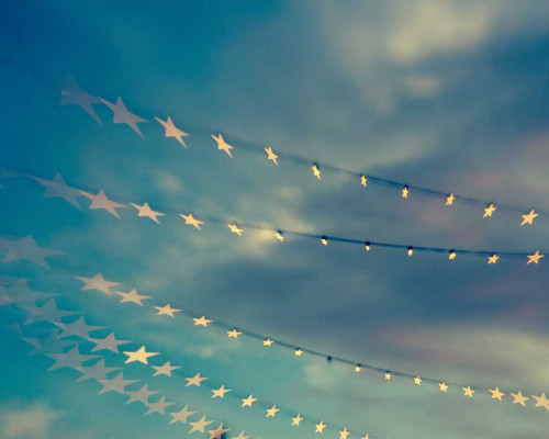 Bokeh Stars I Poster Print - Sonja Quintero