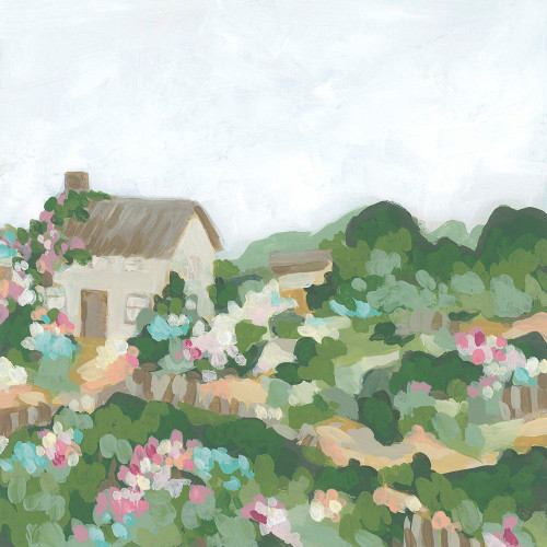 Blossom Cottage I Poster Print - June Erica Vess