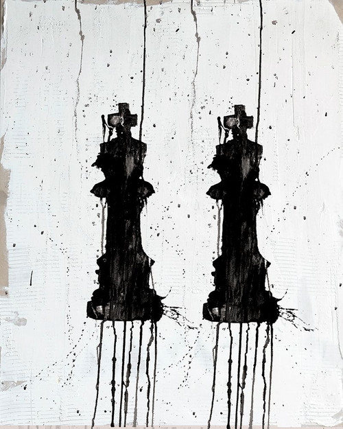 Chess Pieces I Poster Print - Kent Youngstrom