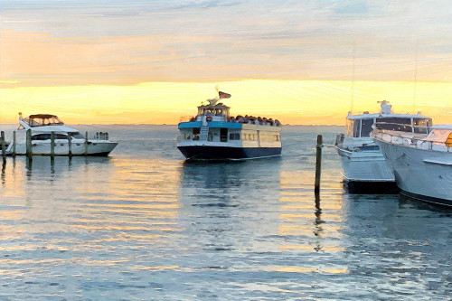 Pines Harbor Yellow Poster Print - Jeff Pica