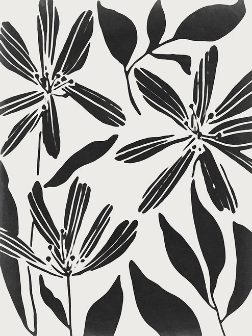 Black Flower Blooming II Poster Print - Melissa Wang