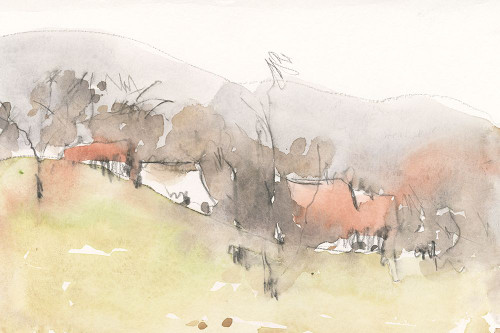 Along the Open Terrain  II Poster Print - Samuel Dixon