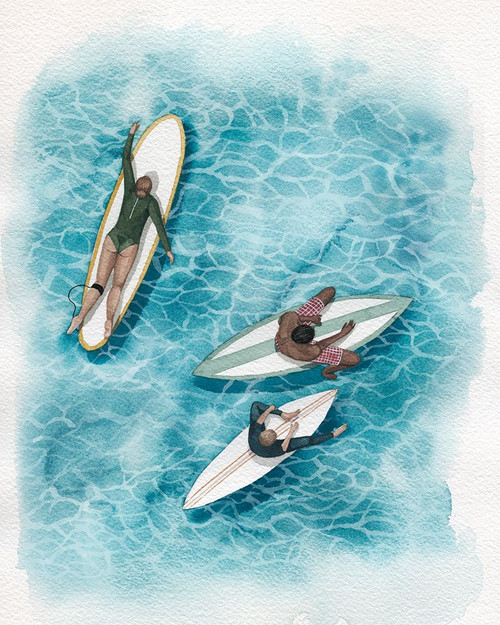 Waiting on the Wave I Poster Print - Grace Popp