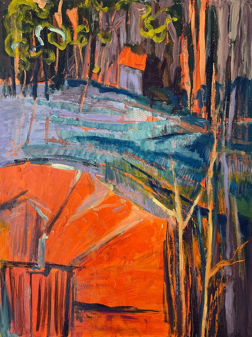 Cadmium Winter Solstice IV Poster Print - Dorothy Fagan