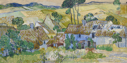Farms near Auvers Poster Print - Gogh Vincent Van
