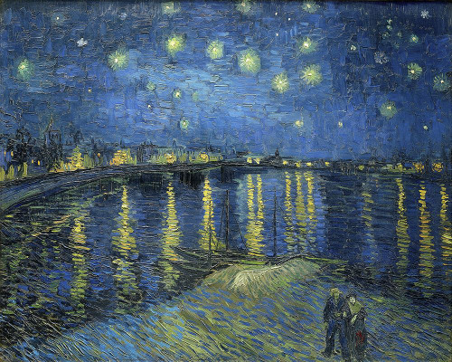 Starry Night Over the Rhone Poster Print - Gogh Vincent Van