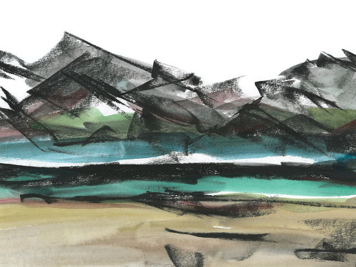 Abstract Mountain View IV Poster Print - Ethan Harper