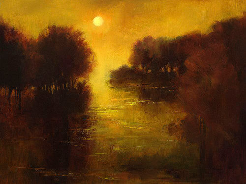 River Glow Poster Print - Sheila Finch