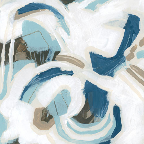 Azul Rhythm II Poster Print - June Erica Vess