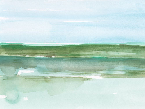 Serene Aqua I Poster Print - Ethan Harper