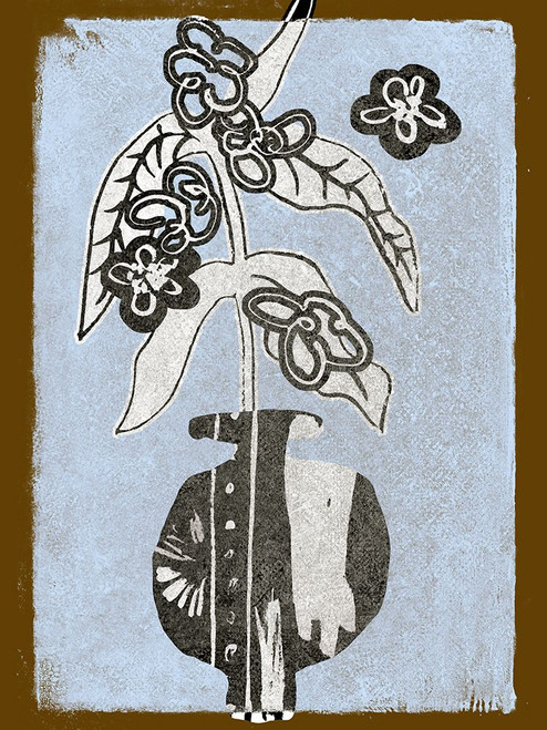 Graphic Flowers in Vase IV Poster Print - Melissa Wang