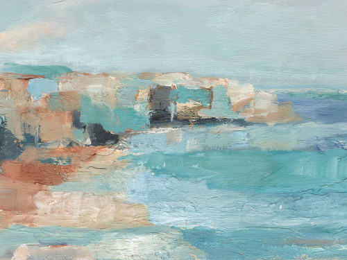 Turquoise Cliff Wall I Poster Print - Ethan Harper