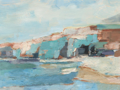 Turquoise Cliff Wall II Poster Print - Ethan Harper