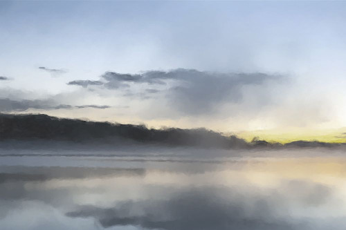 Sunrise Lake Poster Print - Kim Curinga