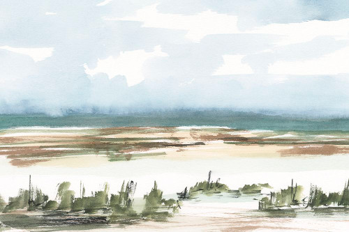 Coastal Wetlands Watercolor II Poster Print - Ethan Harper Coastal Wetlands Watercolor II Poster Print - Ethan Harper