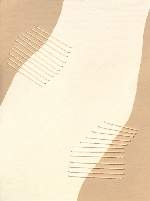Custom Neutral Stitches II Poster Print - Regina Moore