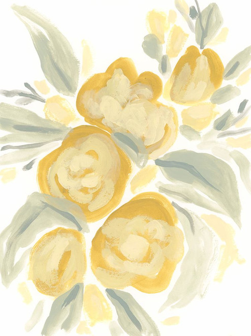 Ochre Blossoms I Poster Print - June Erica Vess