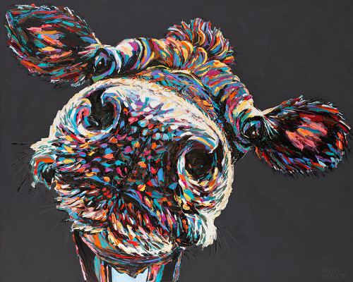 Custom Funny Cow II Poster Print - Carolee Vitaletti