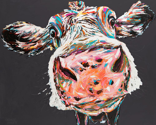 Custom Funny Cow I Poster Print - Carolee Vitaletti