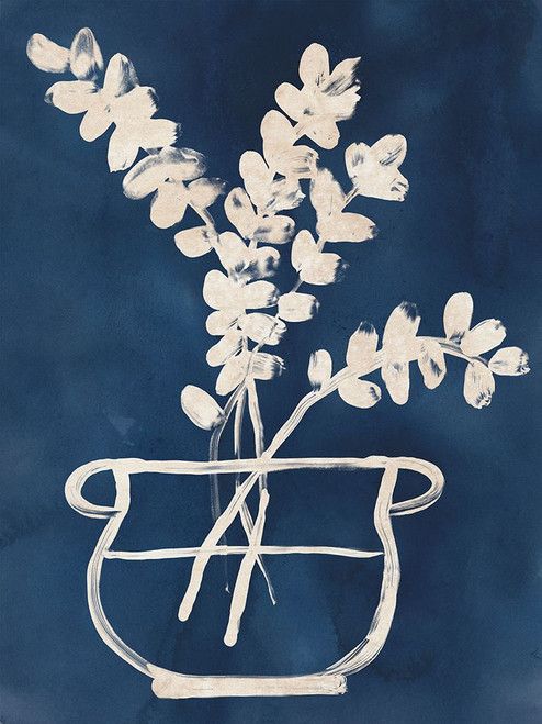 Vessel on Indigo II Poster Print - June Erica Vess