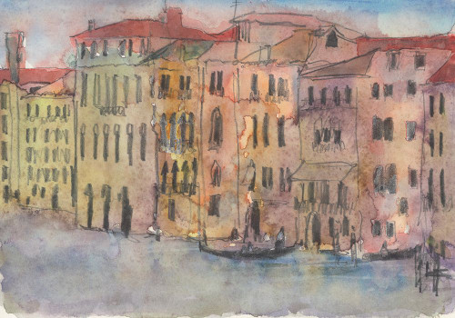 The Venice Facade I Poster Print - Samuel Dixon