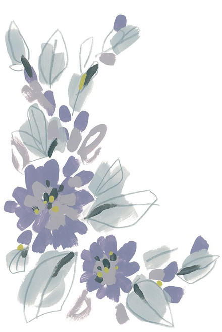 Periwinkle Patch III Poster Print - June Erica Vess