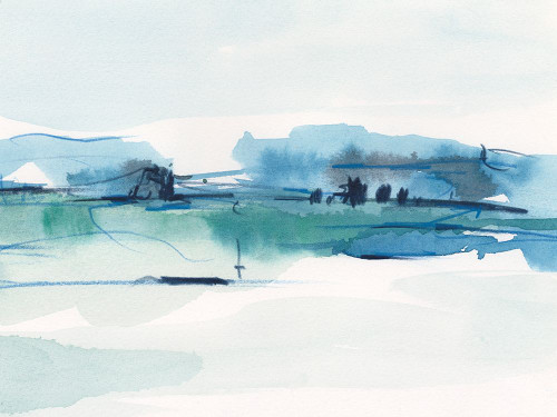 Ultramarine Vista II Poster Print - Ethan Harper