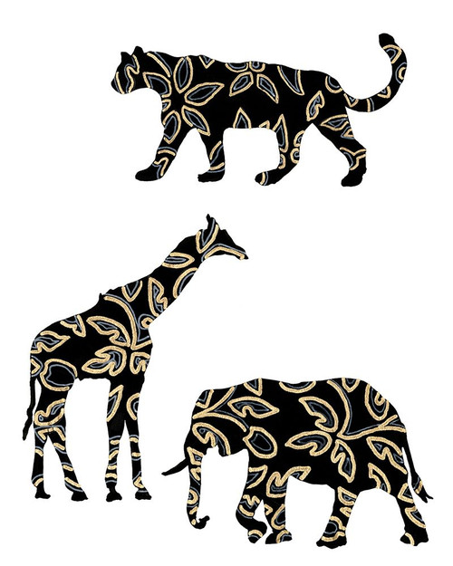 Ornamental Safari Animals III Poster Print - Regina Moore