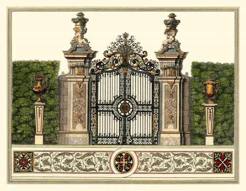 The Grand Garden Gate III Poster Print - O. Kleiner