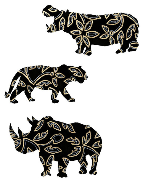 Ornamental Safari Animals II Poster Print - Regina Moore