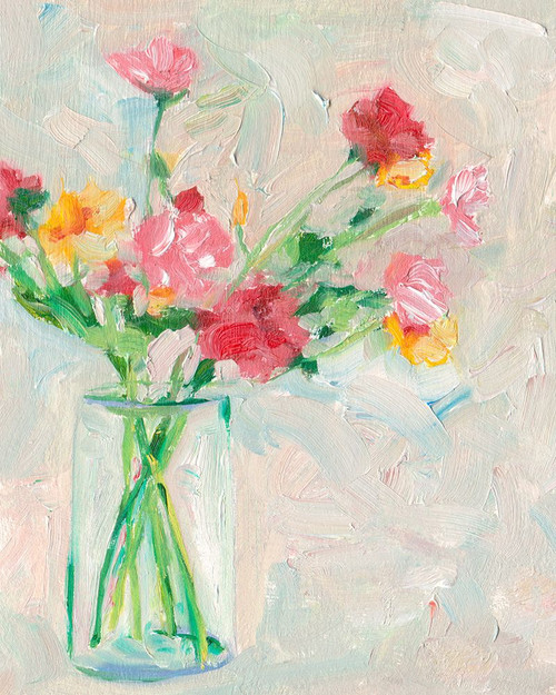 Painterly Soft Bouquet I Poster Print - Melissa Wang