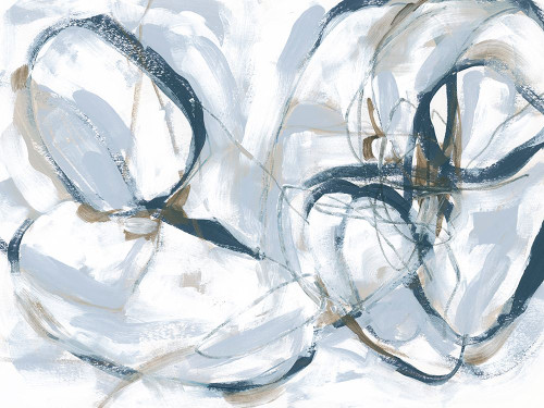 Indigo Cloverleaf I Poster Print - June Erica Vess