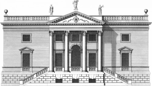 Custom Vintage Facade Blueprint V Poster Print - H. Hulsburgh