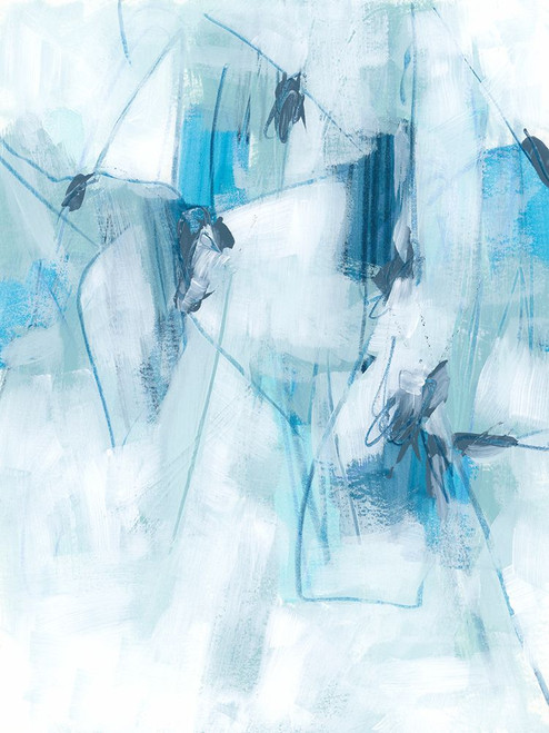 Blue Fracture I Poster Print - June Erica Vess